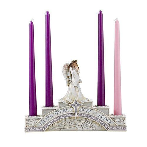 7.25"H Angel Advent Candle Holder
