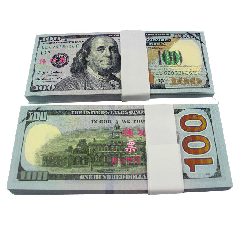 100 Pcs $1 $2 $5 $10 $20 $50 $100 USD US Dollar Paper Money Specimen T ...