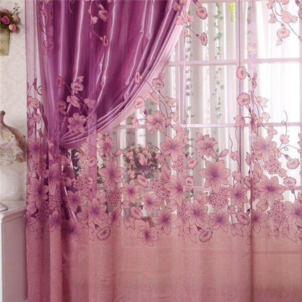 2019 Voile Curtain Window Valance European Lace Curtains Girls Bedroom Curtains Hot