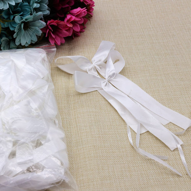 50pcs Delicate Wedding Pew End Bowknots Ribbon Bow Bowknot