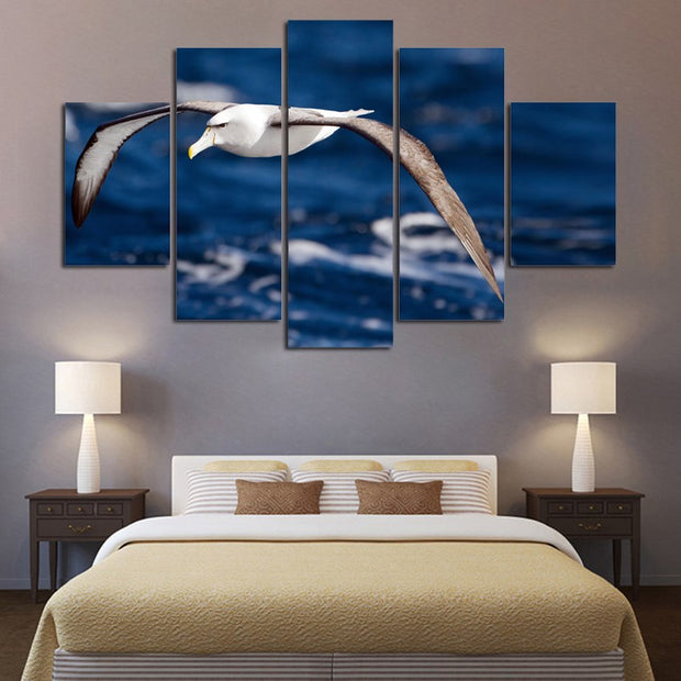 Big Size Seagull On Canvas Art 5 Piece Cheap Painting