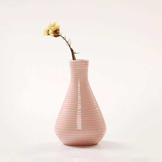 Classic Blue Pink Green White Vase Modern Fashion Ceramic Flower