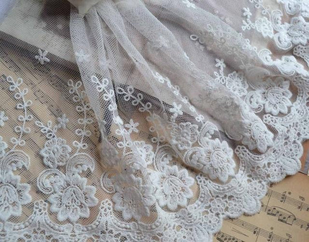 wide cotton lace trim