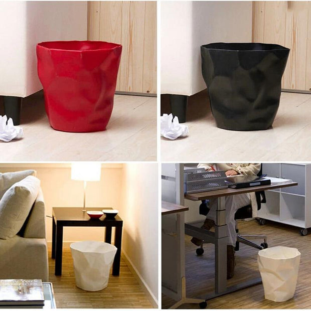 Creative Fold Trash Can Waste Bins Household Living Room