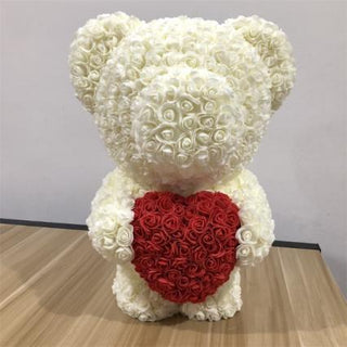 teddy bear made of real roses near me