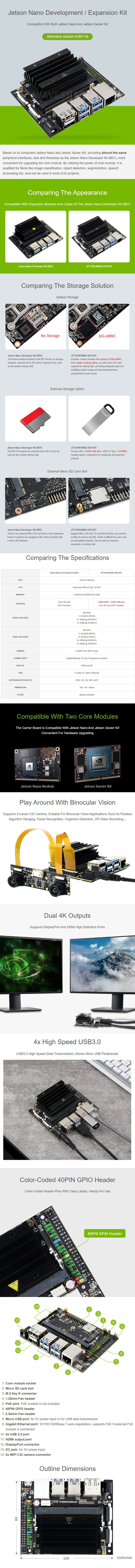 Alternative NVIDIA Jetson Nano 4GB Developer Kit B01