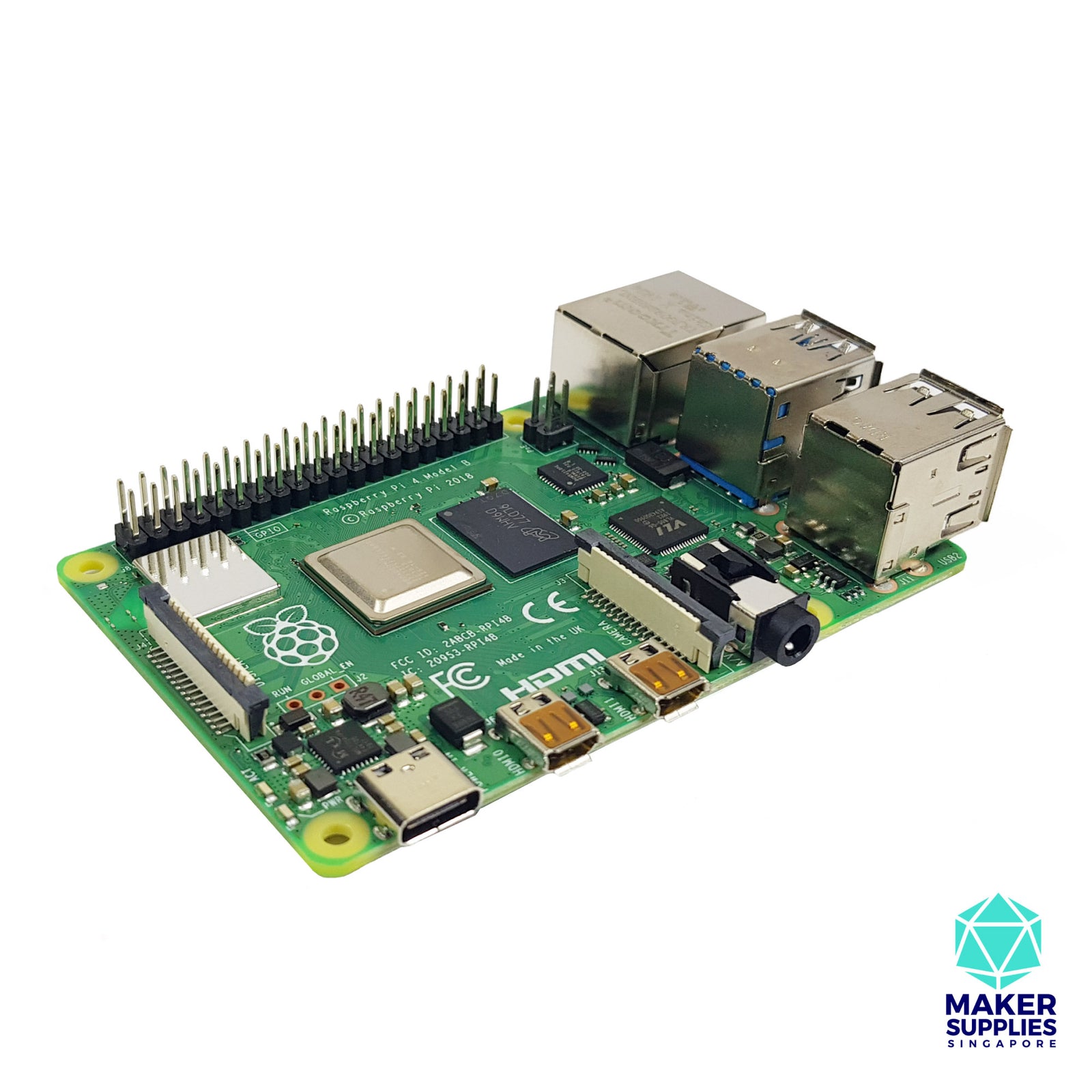 Raspberry Pi 4 Model B 8gb Ram Makersupplies Singapore 4472