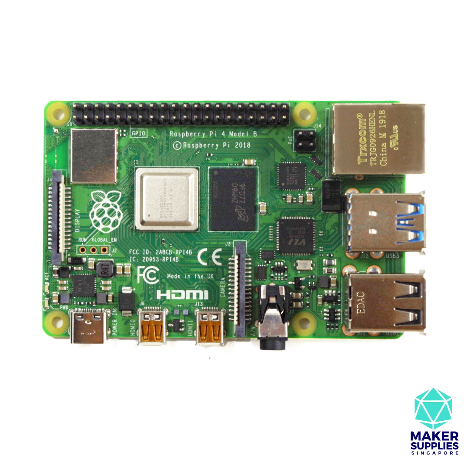 Raspberry Pi 4 Model B 2gb Ram Makersupplies Singapore 8679