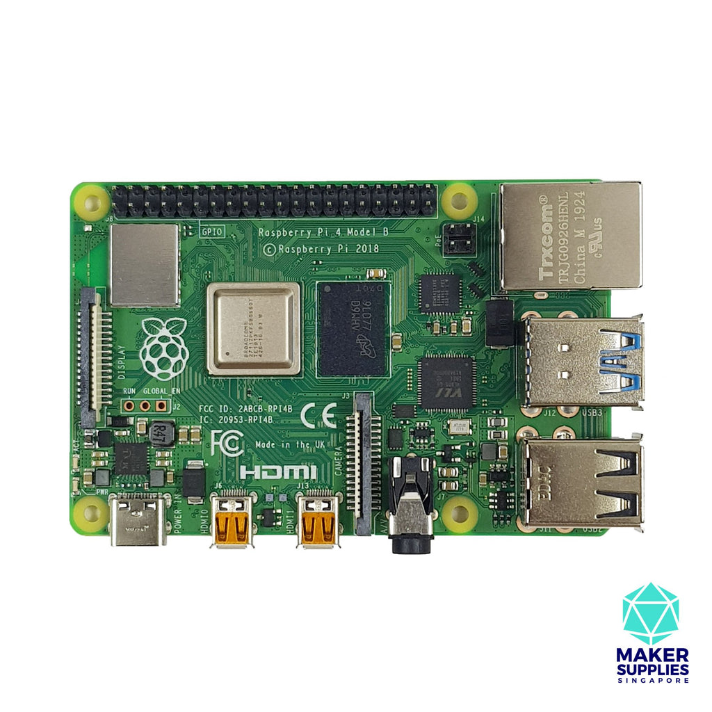 Raspberry Pi 4 Model B 4gb Ram Makersupplies Singapore 3154