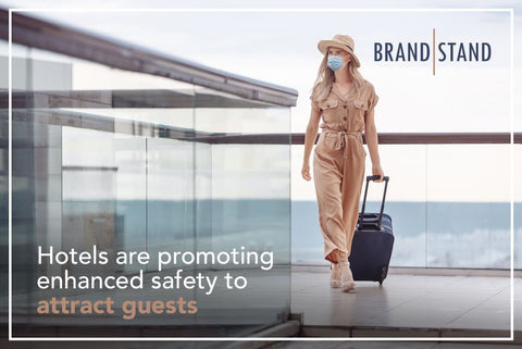 Hotels are promoting enhanced safety to attract guests.