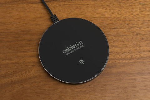 The Brandstand Cubiedot can turn an ordinary desk into a wireless charging desk.