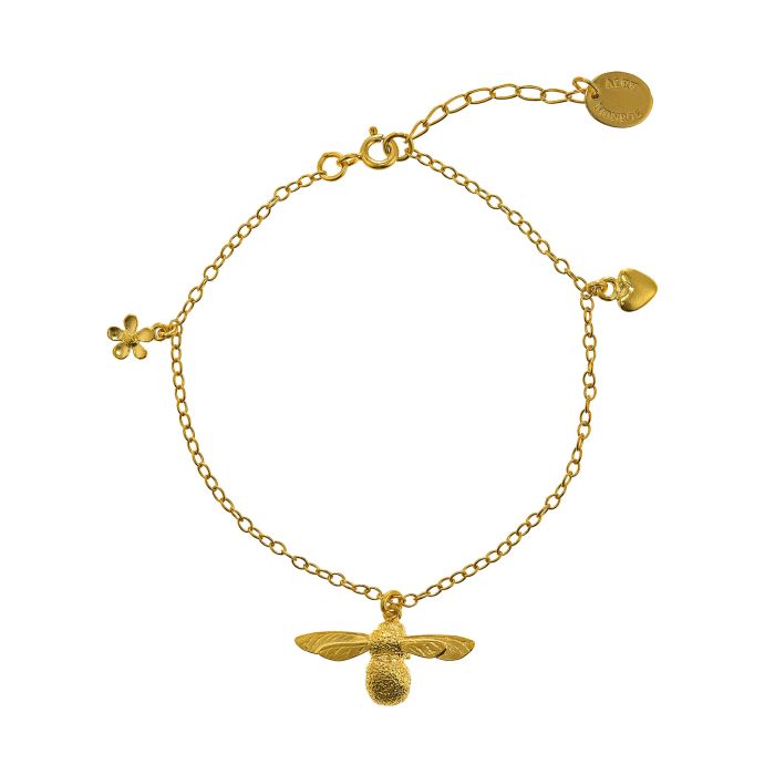 Sage Goddess Bee Positive Golden Aura Quartz Bracelet for joy & optimism
