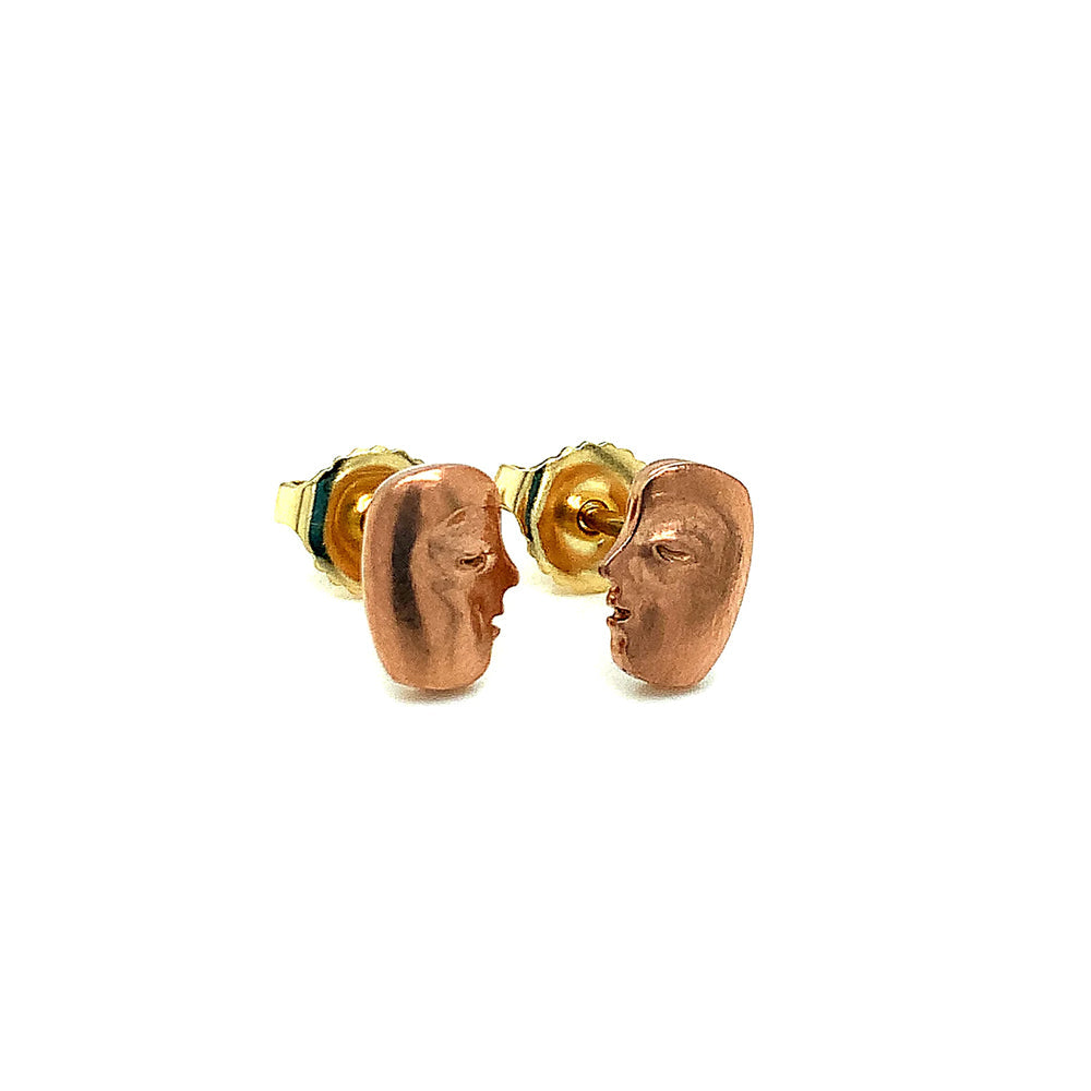 Image of Rose Gold Stud Earrings - "The Big Sleep"