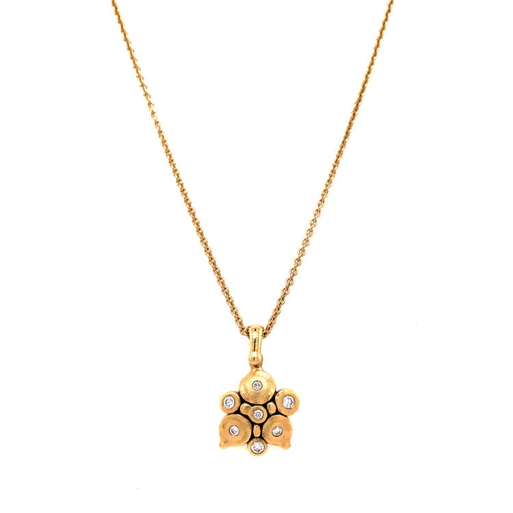 Image of 18K Yellow Gold & Diamond Necklace - "Night Moth"