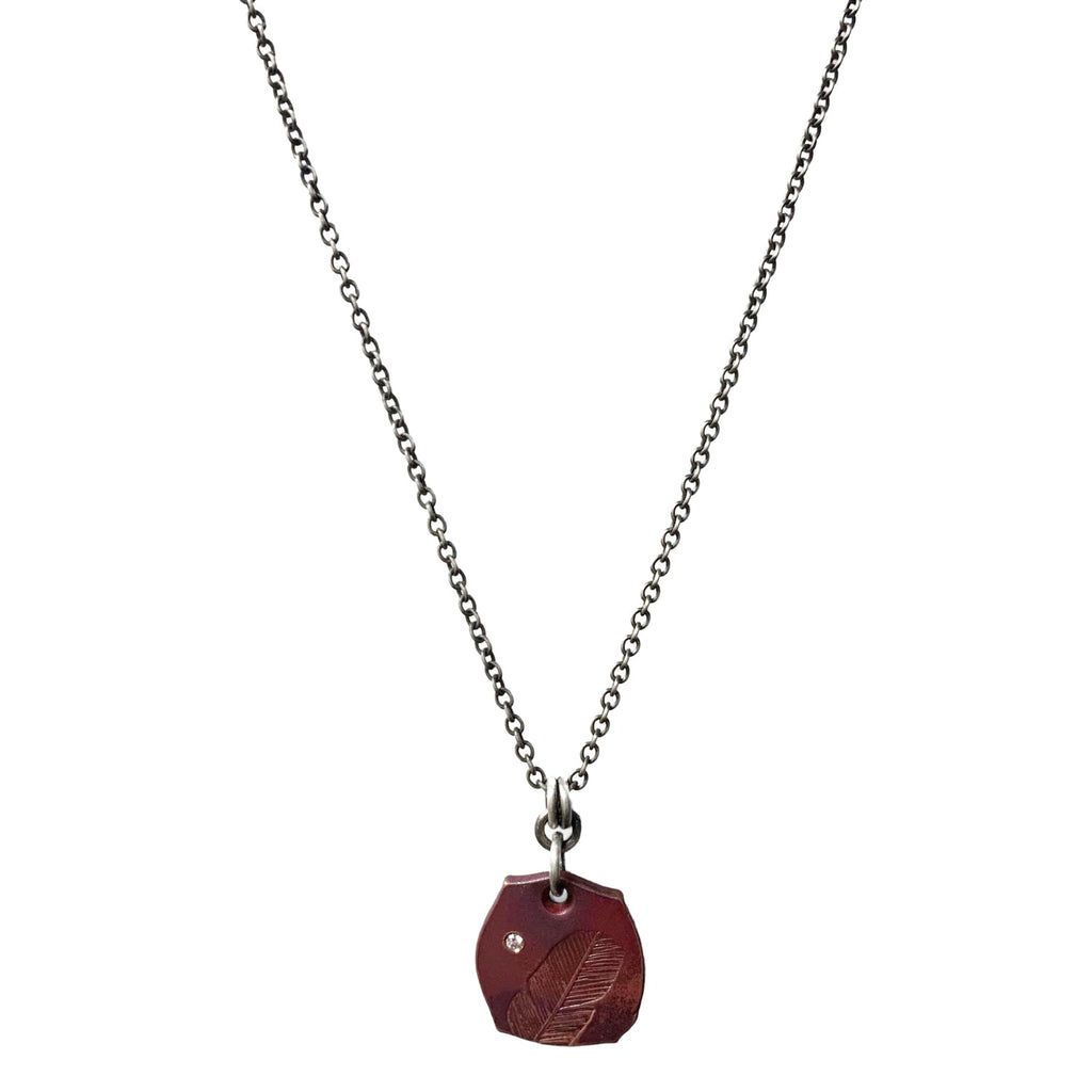 Hematite Pendant Necklace - Copper Jewelry - Simple Graces Jewelry