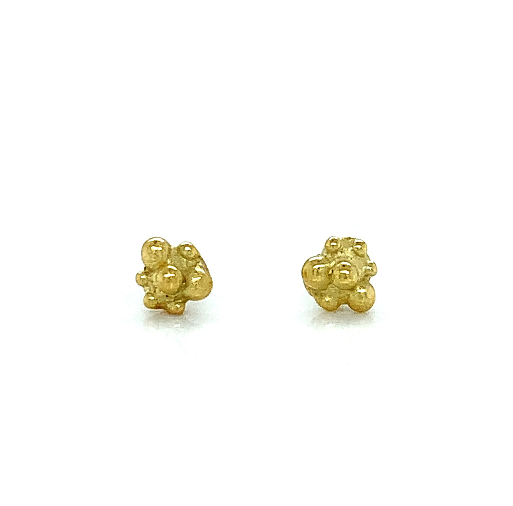 14K Yellow Gold Flat Back Earrings - Crescents – Alara