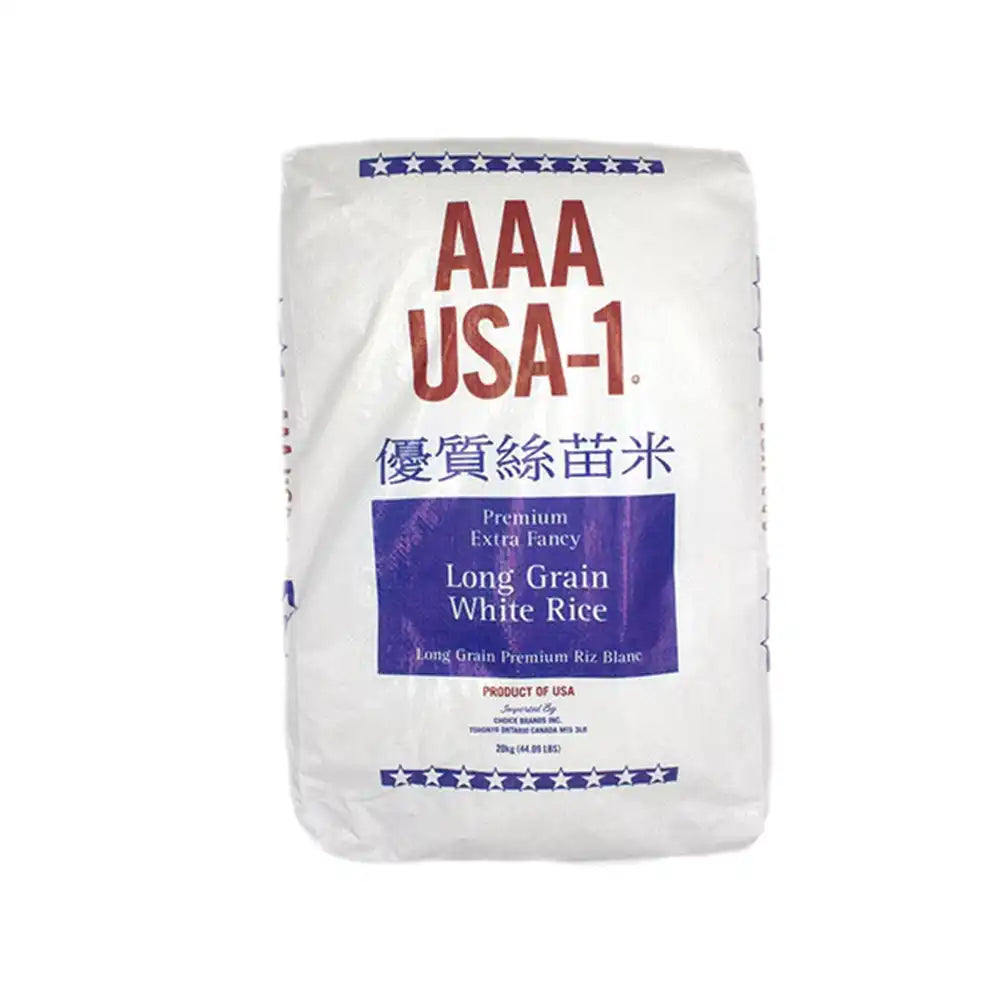 AAA USA-1 - Long Grain White Rice - 20 Kg