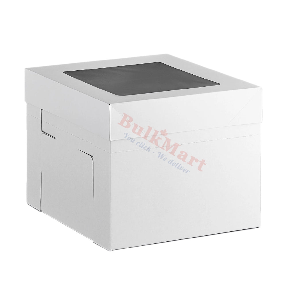 Enjay - 14" x 14" x 12" Flexbox Adjustable Height Cake/Bakery Box B-FB14 - 5/pack