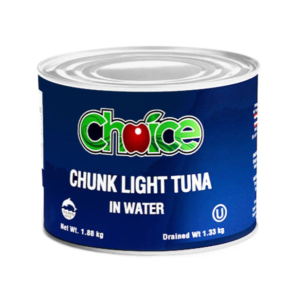 Choice - Chunk Light Tuna In Water - 6 x 1.88 Kg