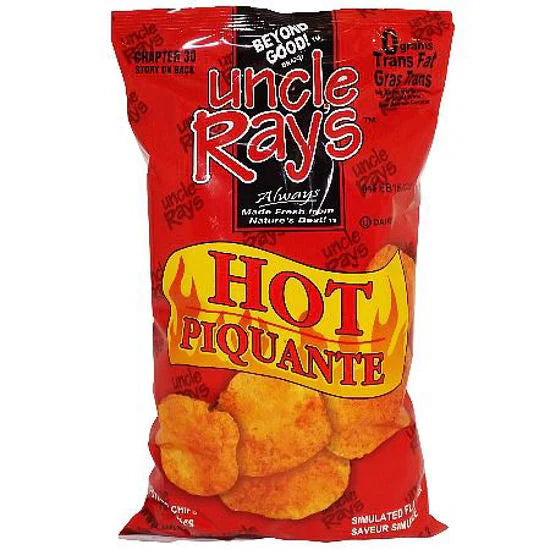 Uncle Ray's - Hot Potato Chips - 10 x 130g