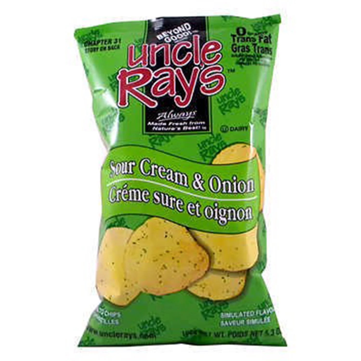 Uncle Ray's - Sour Cream & Onion - 10 x 130g