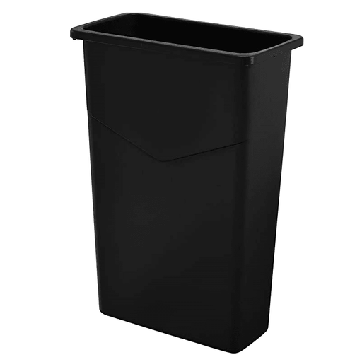 Lavex 23 Gallon Gray Slim Rectangular Trash Can