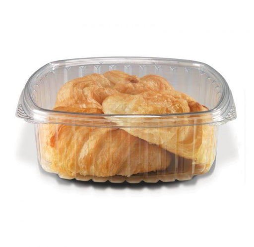 Genpak AD08 8 oz. Clear Hinged Deli Container - 200/Case