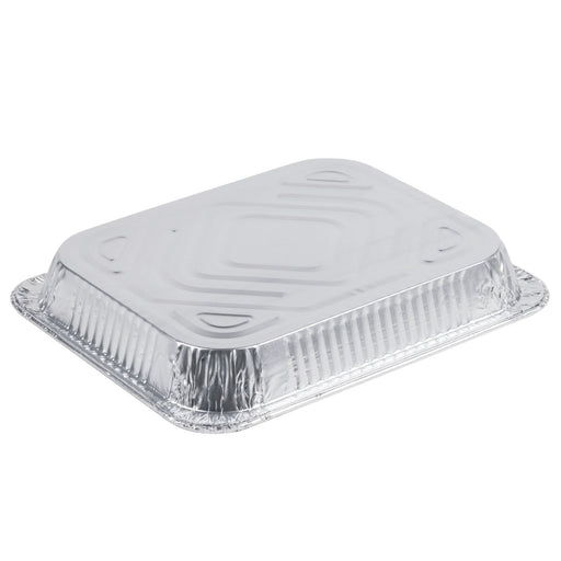 Disposable Aluminum Quarter Sheet Cake Pan w/ Plastic Dome Lid