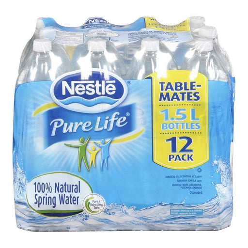 Nestlé® Pure Life® Eau de Source Naturelle, Bouteille en Plastique de 500  ml