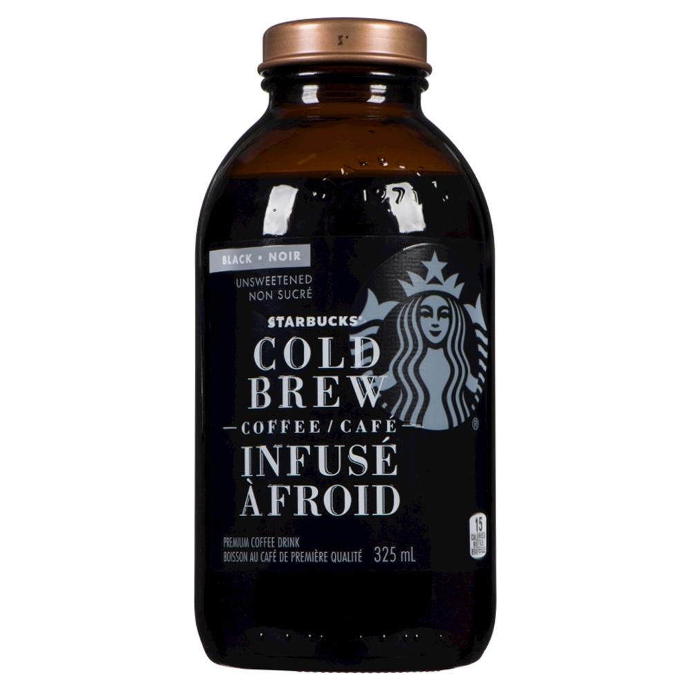 Starbucks Cold Brew Black Unsweetened Coffee Drink 12 X 325 Ml