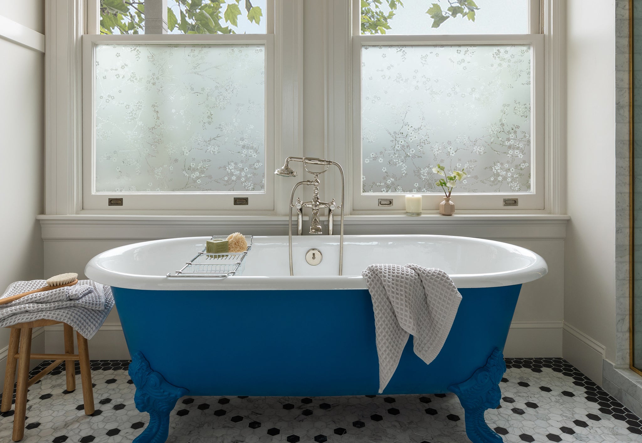 bathtub and window film