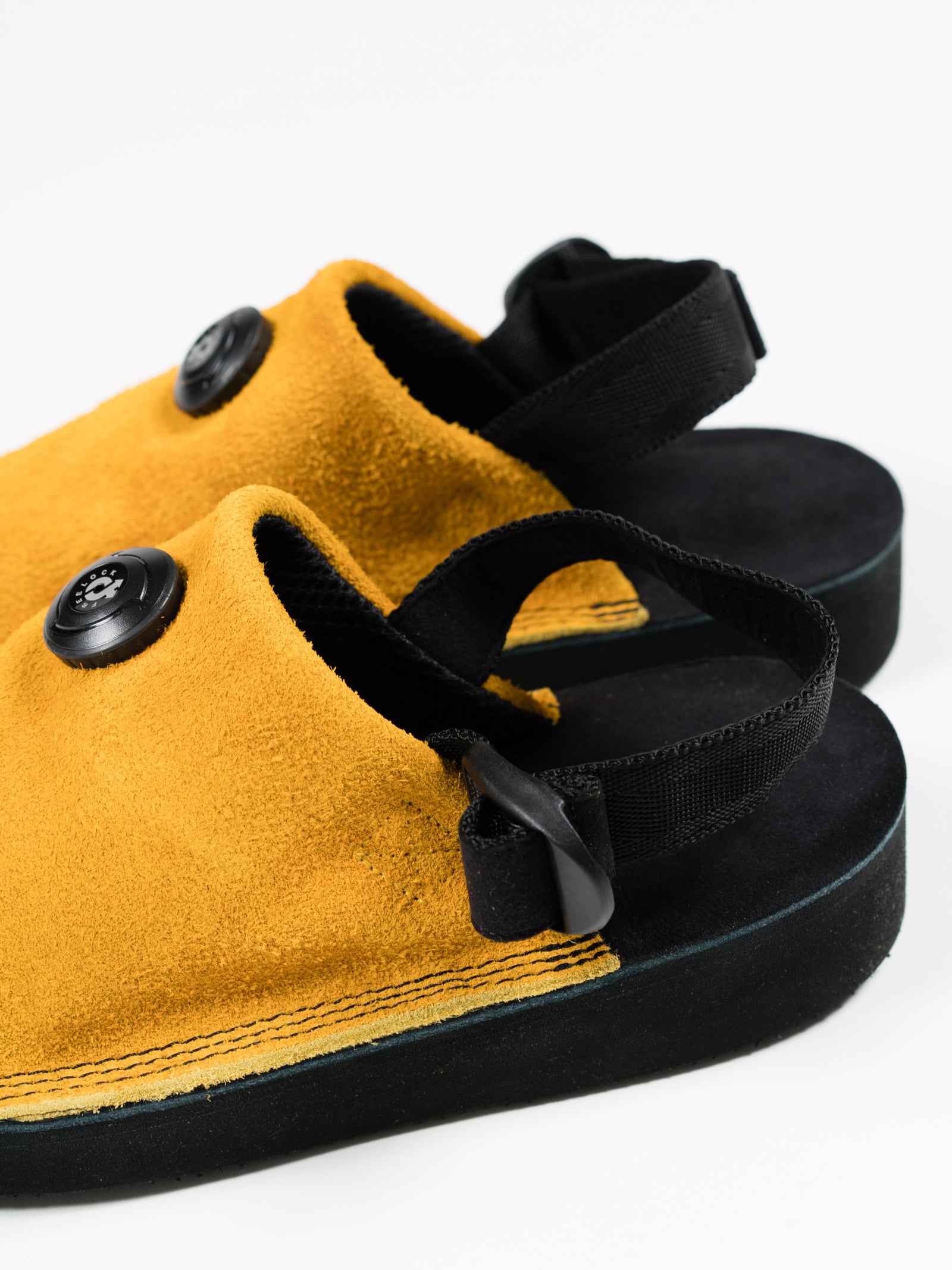Suede Vibram Adjustable Slipper Dandelion | Footwear | Meridian