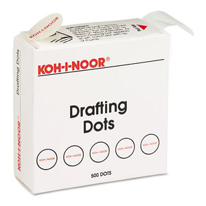 ESKOH25900J01 - Adhesive Drafting Dots W-dispenser, 7-8in Dia, White, 500-box