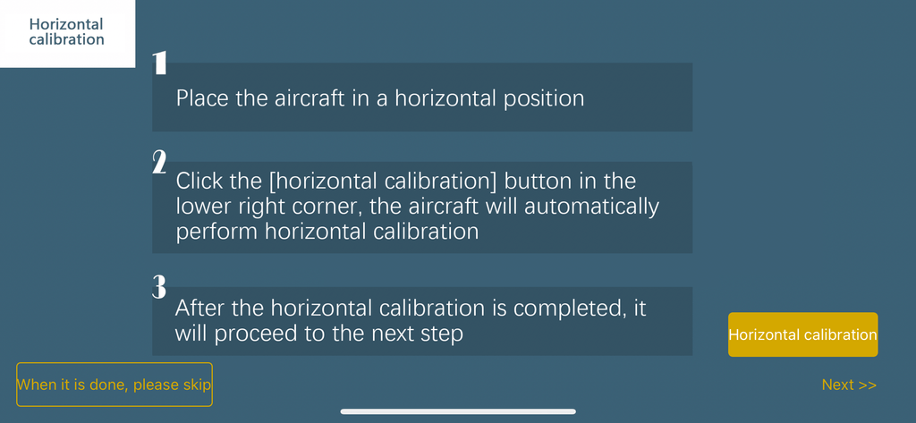 4DRC V4S Drone - Horizontal Calibration