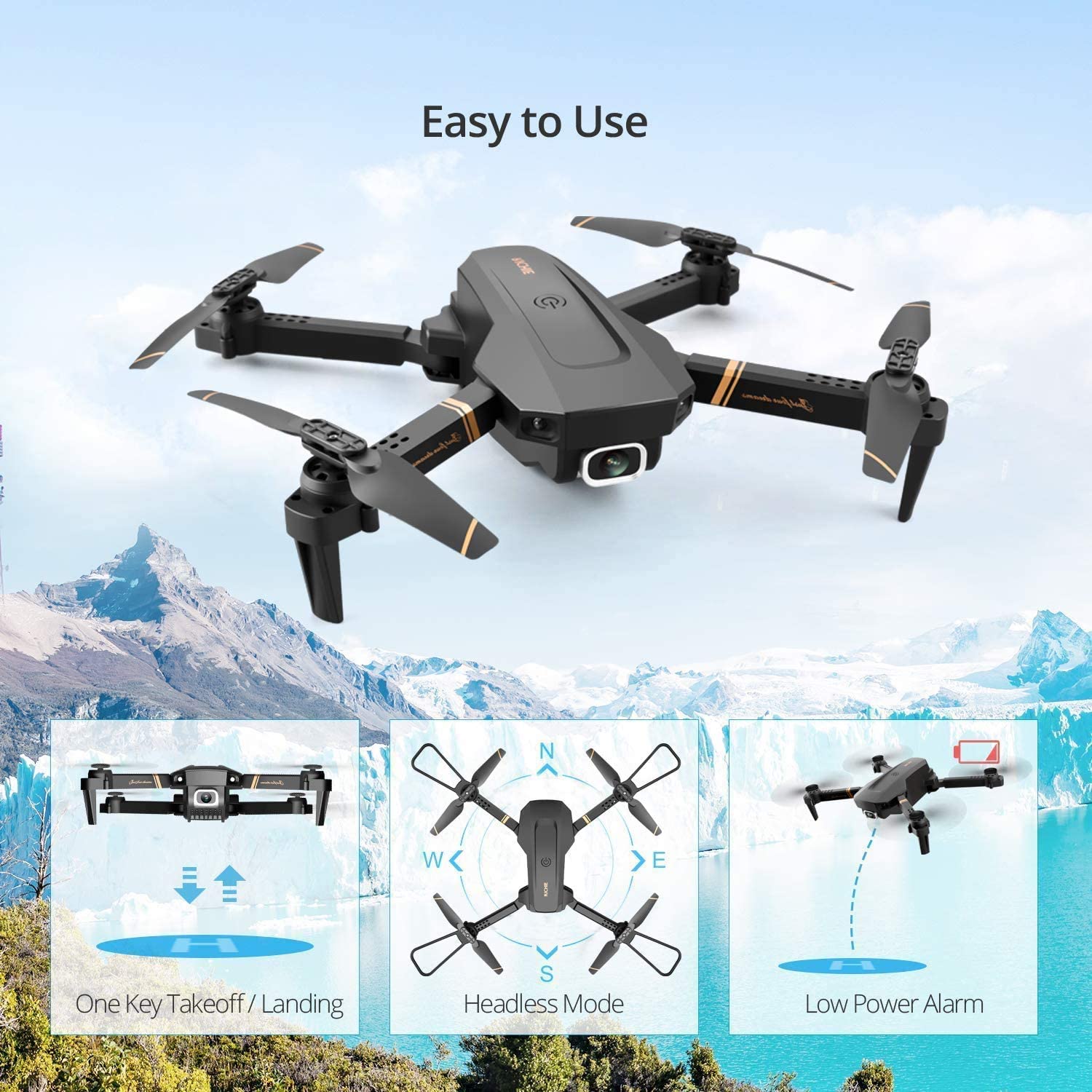 4DRC V4S Drone | 4K HD Wide Angle Camera | Best Drones For Under £100