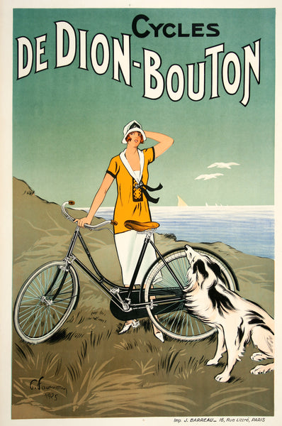 De Dion Bouton Cycles Original Vintage Poster