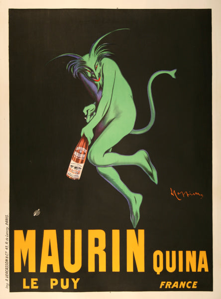 Maurin Quina Green Devil Poster by Leonetto Cappiello