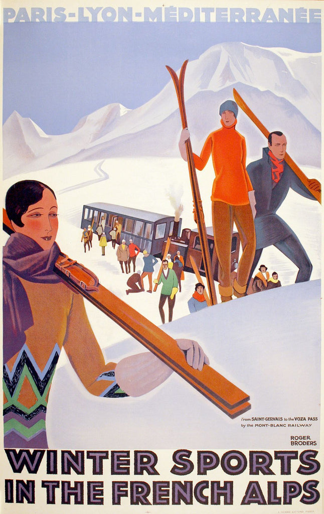 PLM Winter Sports in France by Broders, 1929