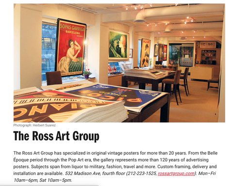 The Ross Art Group in Time Out's Gallery Guide