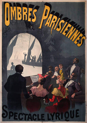 Ombre Parisiennes Original Vintage Poster