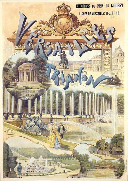 Versailles Trianon Original Vintage Poster