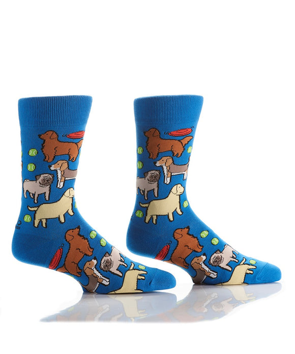 Yo Sox All About The Dogs Men's Crew Sock