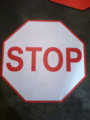 Stop sign for floor