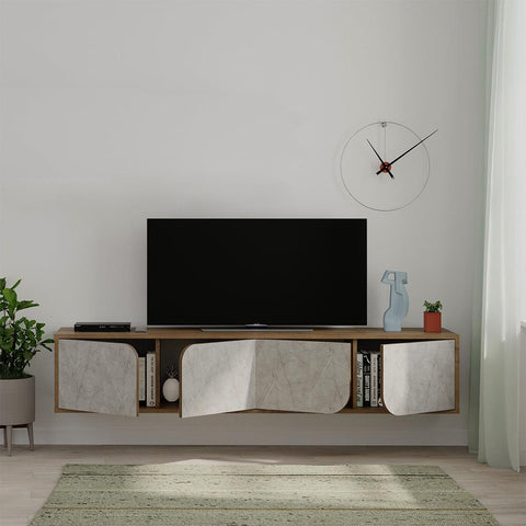 meuble TV suspendu avec rangement maroc