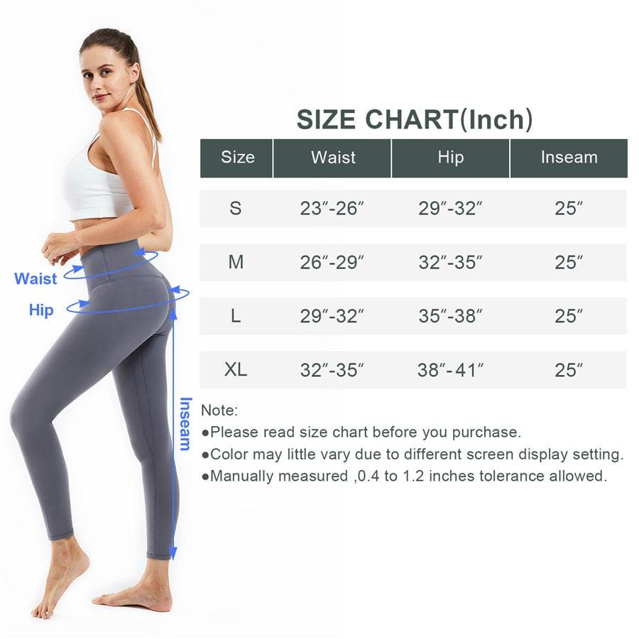 Souke Sports Women's Breathable High Ductility High Waist Pure Color Yoga  Pants-Grey