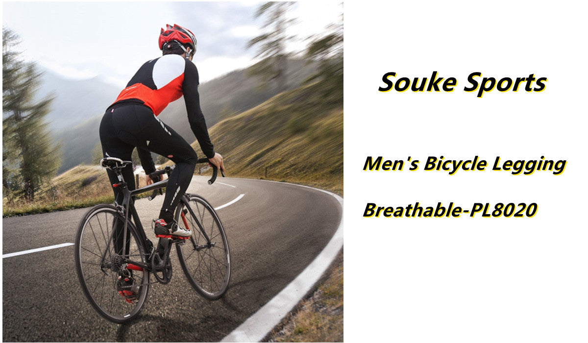 Souke Sports Men's Pants 4D Padded Cycling Long Leggings