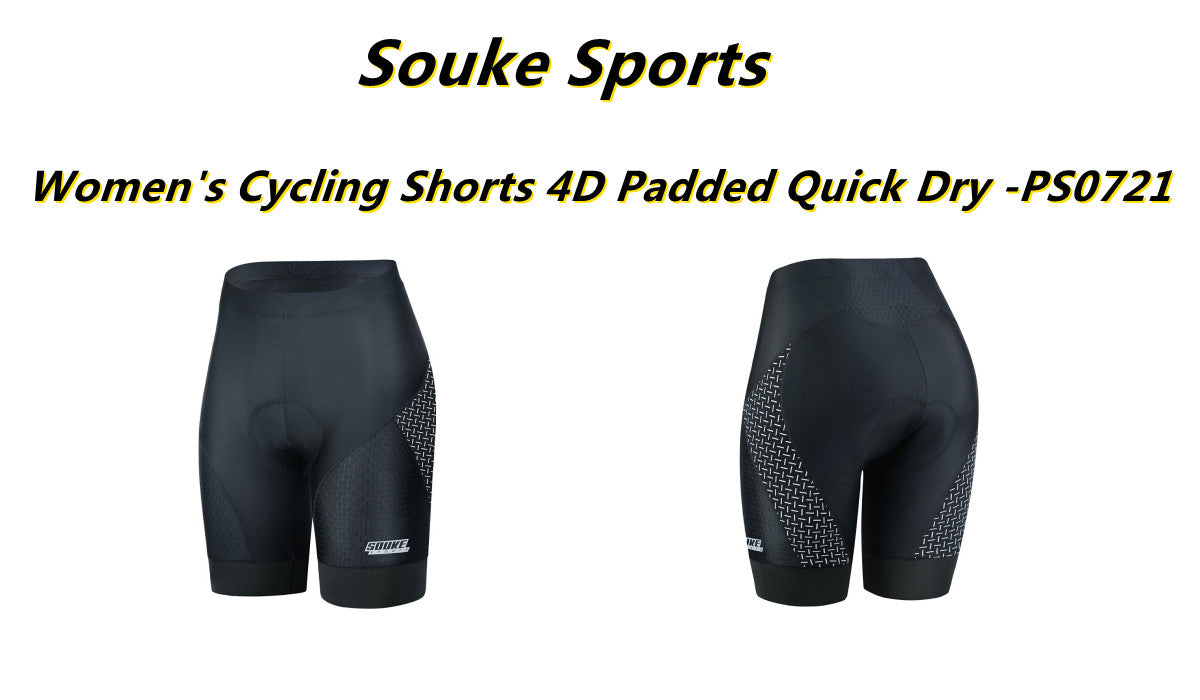 Souke Shorts Women's 4D Padded Quick Dry Bike Shorts-PS0721-Grey
