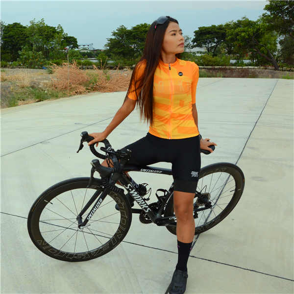 Souke Sports, camisa de ciclismo, CS1122, camisa de ciclismo laranja, camisa de ciclismo unissex, camisa de bicicleta de estrada