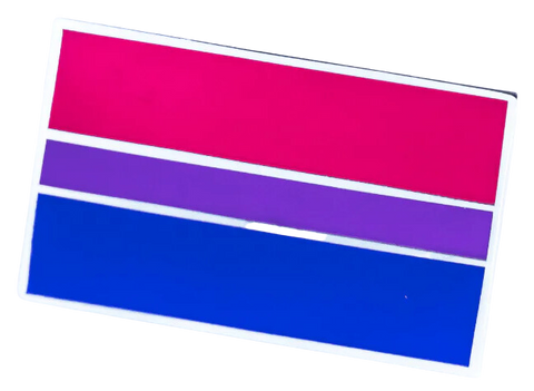 Bisexual Pride Flag wearable enamel pin