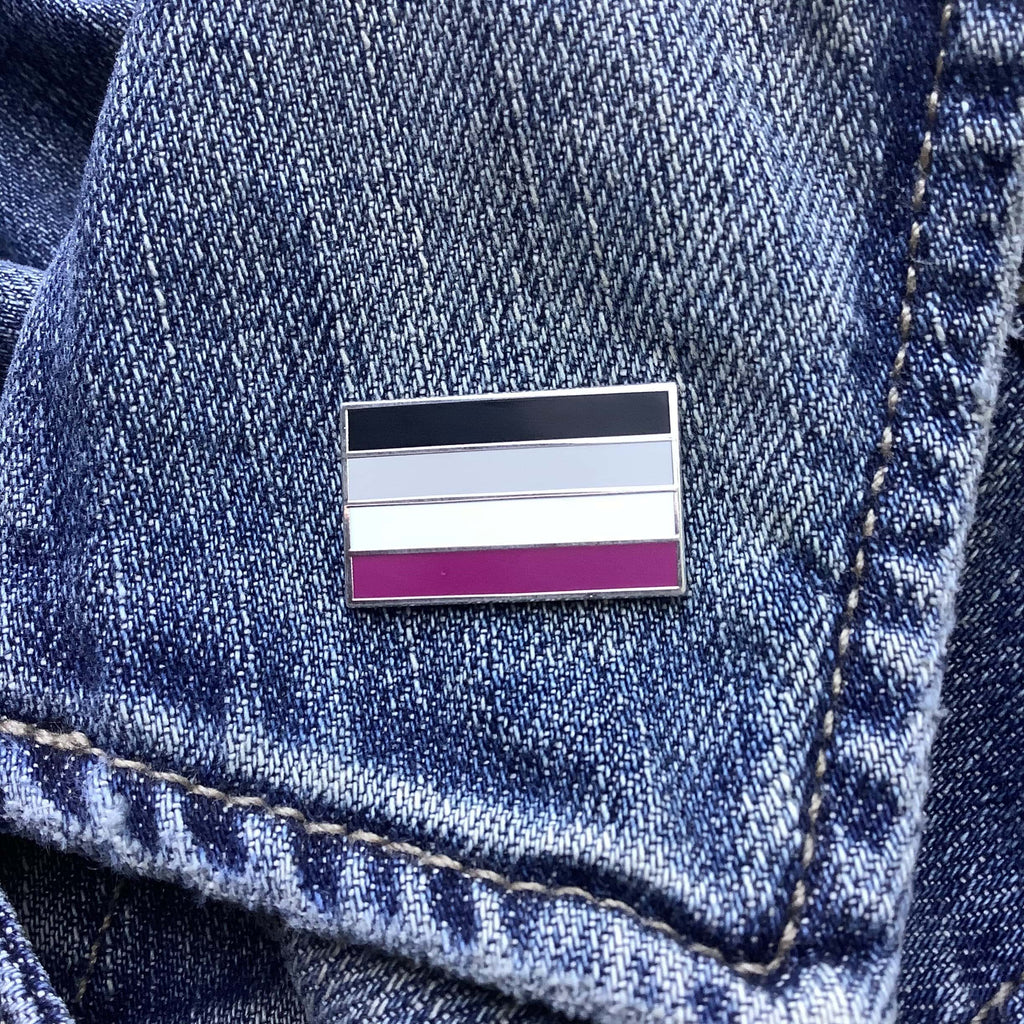 Asexual Pride Flag Hard Enamel Pin 1 25 – Dream Maker Pins